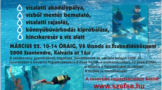 Családi programok várják vendégeinket március 22-én, a víz világnapján