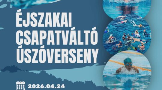 Éjszakai csapatváltó úszóverseny április 24-én